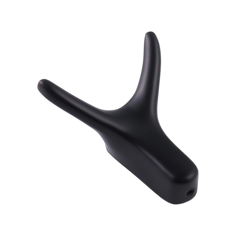 7709 Ox Horn Creative Zinc Eloy Punched Entrance Clothing Hook