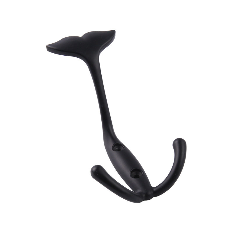 Y109 Fishtail Zinc Alloy Dubbel krok och hattkrok