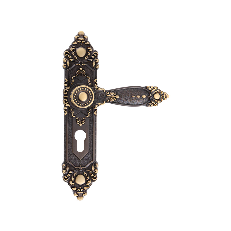 610-510 europeisk retro 24k Real Gold Silent Long Panel One-Piece Lock