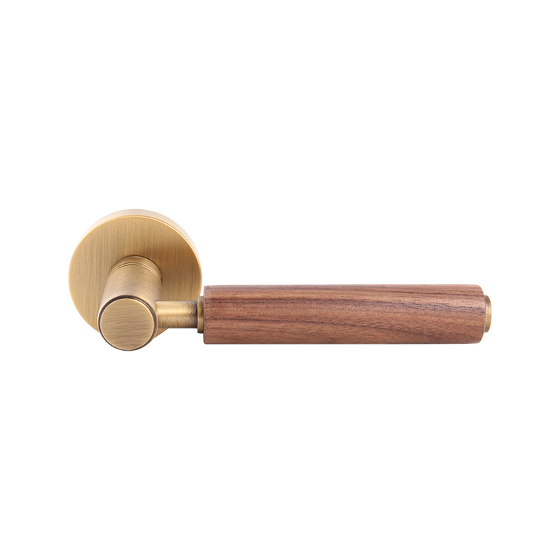 21-222 Tyst New Chinese Style Log Wind Room Door Lock Walnut Grain Split Lock