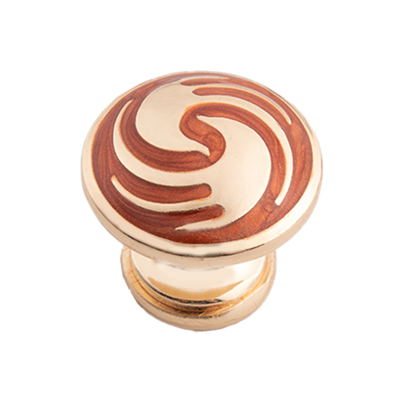 192 Kinesisk stil Simple Pattern Round Single Hole Small Handle