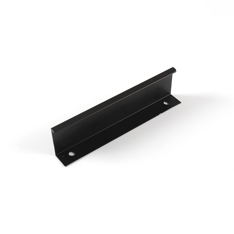 AL1017 Invisible Elegant Black Aluminium Alloy Garderob Lång handtag