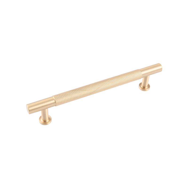 9591 Nordic Simple Light Luxury All Copper Cabinet Garderob Lång handtag